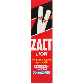 Зубна паста Lion ZACT для видалення нікотинового нальоту та запаху тютюну 150 г